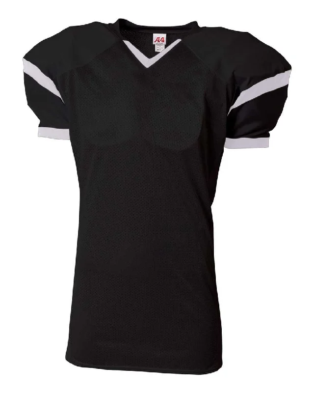 A4 N4265 The Rollout Football Jersey - Black White