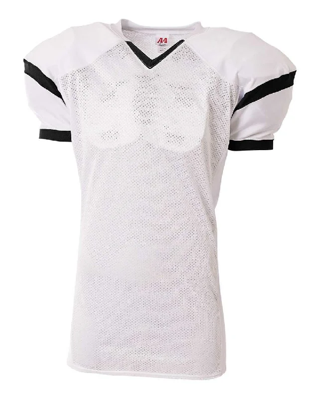 A4 N4265 The Rollout Football Jersey - White Black