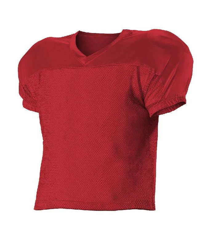 Alleson Athletic 712Y Youth Practice Football Jersey - Scarlet