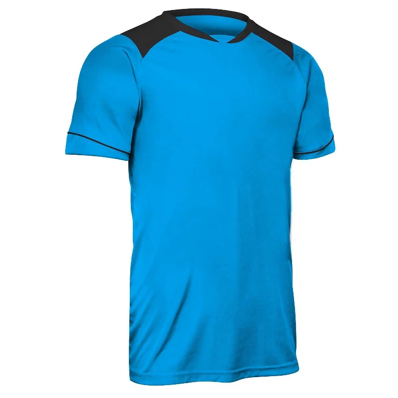 Champro SJ40 Attacker Youth Jersey - Neon Blue Black