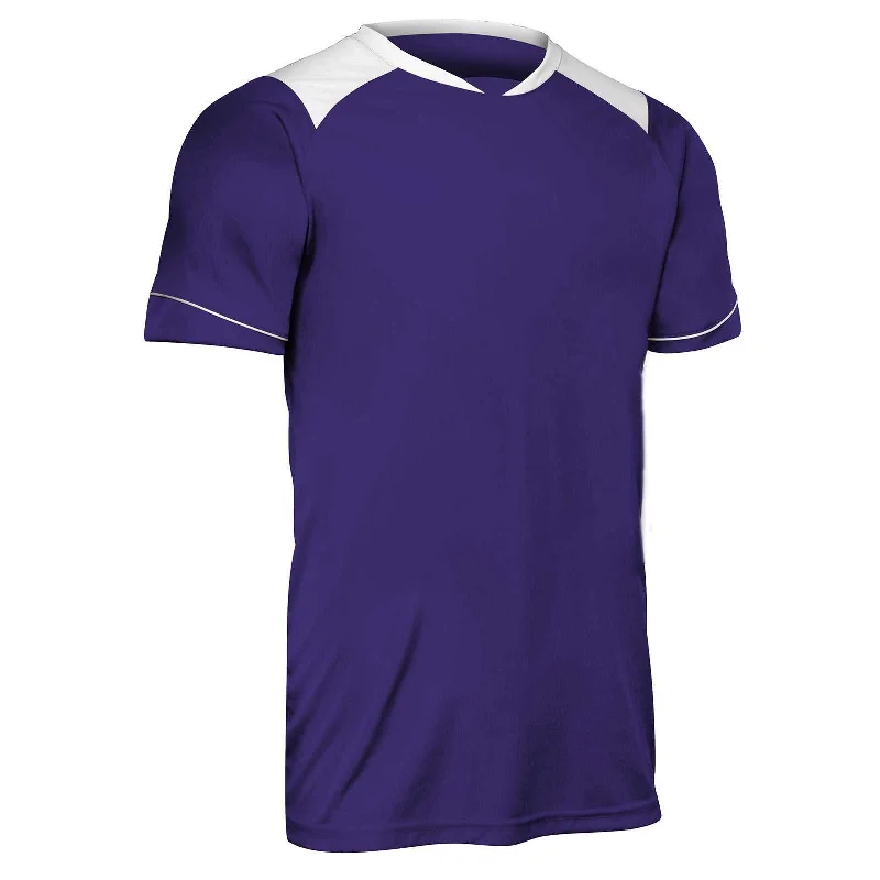 Champro SJ40 Attacker Youth Jersey - Purple White