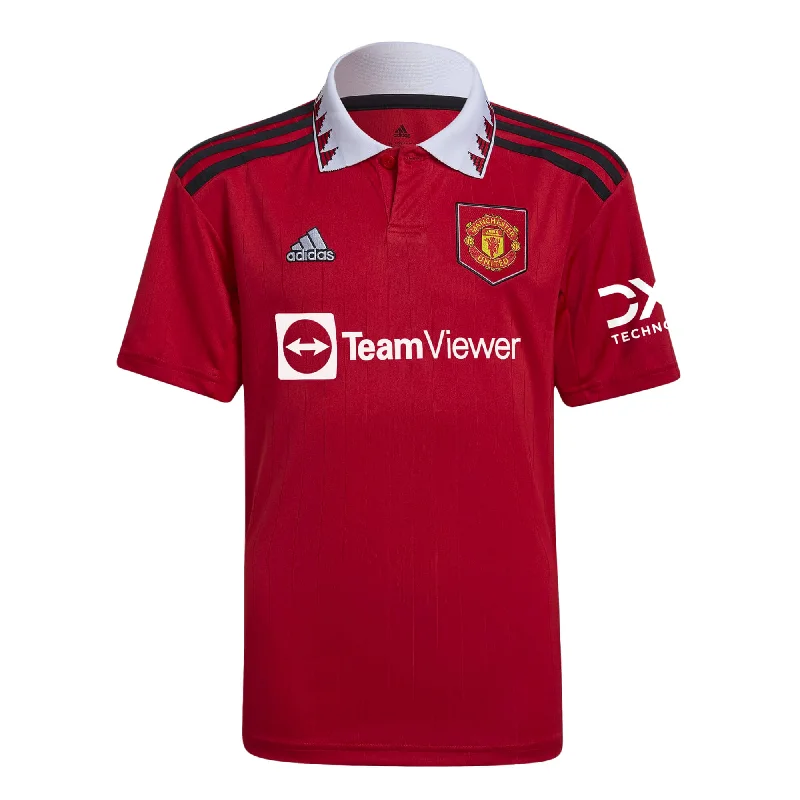 adidas Kids Manchester United 2022/23 Home Jersey  Real Red/White