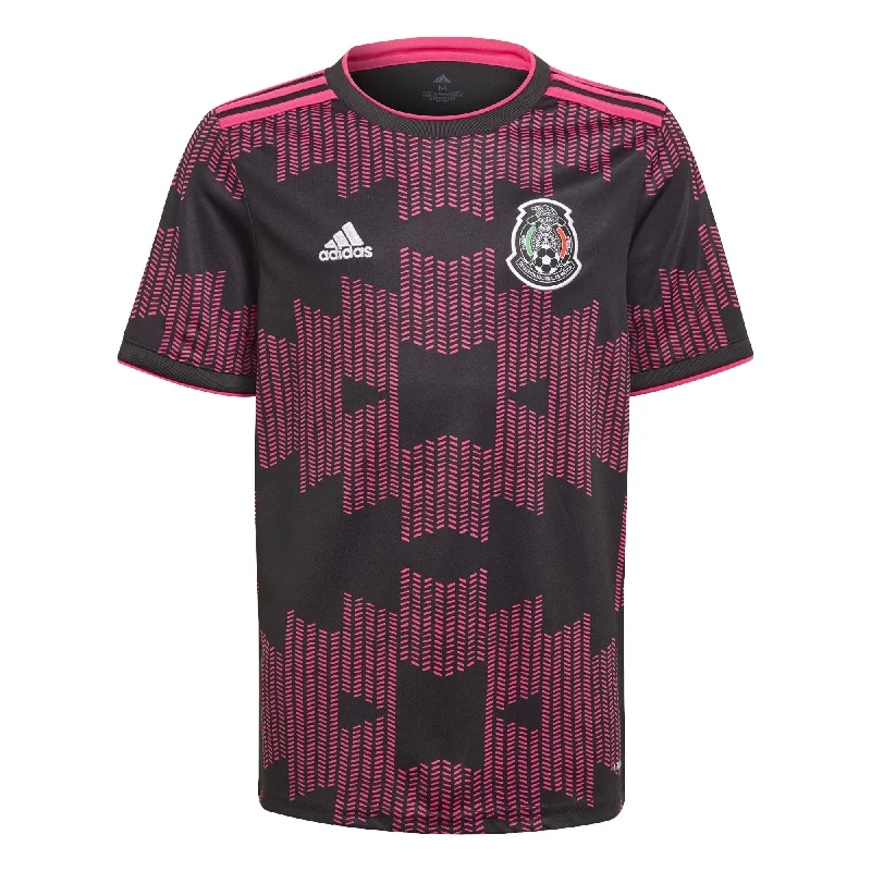 adidas Kids Mexico 2021/22 Home Jersey Black/Real Magenta