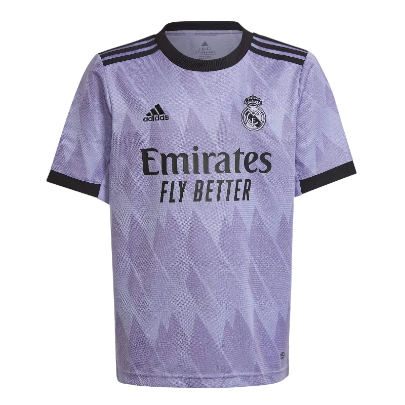 adidas Kids Real Madrid 2022/23 Away Jersey Light Purple/Black