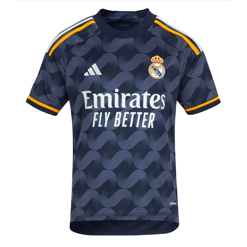 adidas Kids Real Madrid 2023/24 Away Jersey Legend Ink