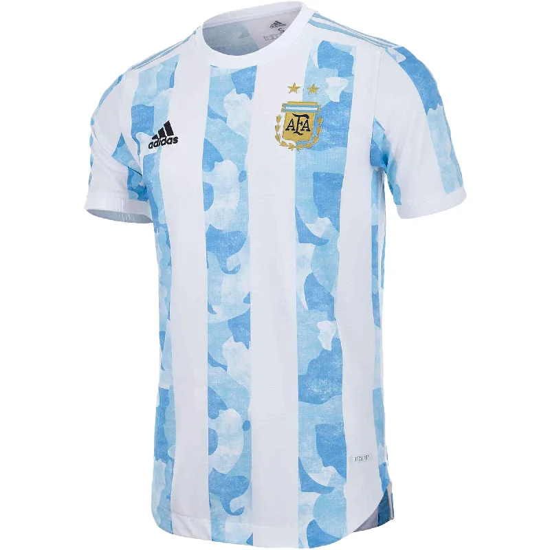 adidas Men's Argentina 2021/22 Authentic Home Jersey White/Clear Blue