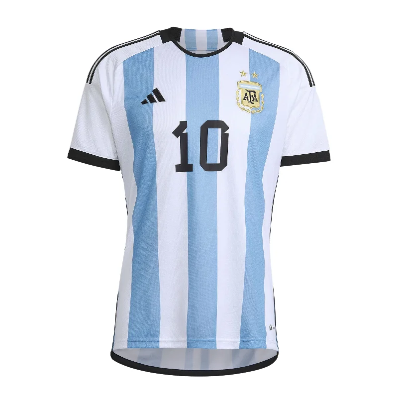 adidas Men's Argentina 2022/23 Messi Home Jersey White/Light Blue