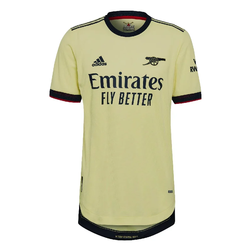 adidas Men's Arsenal 2021/22 Authentic Away Jersey Pearl Citrine