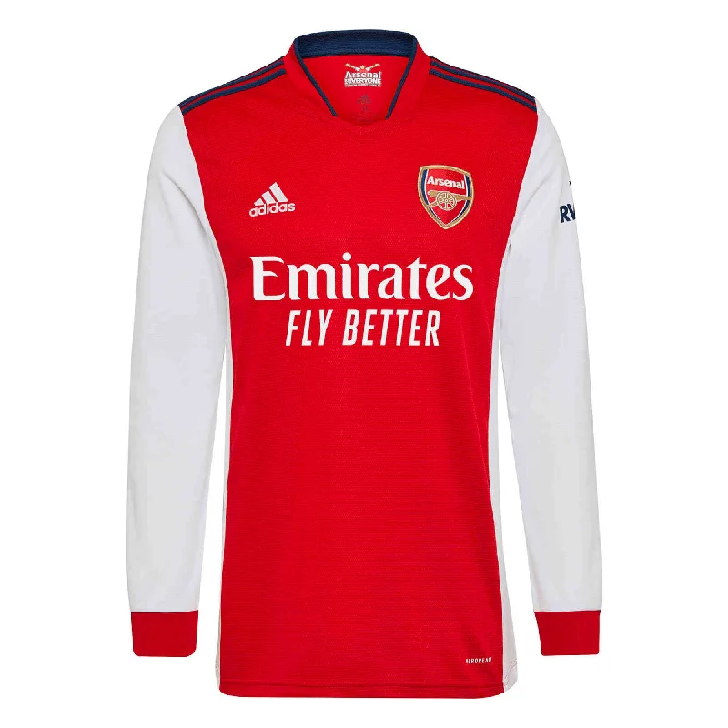 adidas Men's Arsenal 2021/22 Long Sleeve Home Jersey Red/White