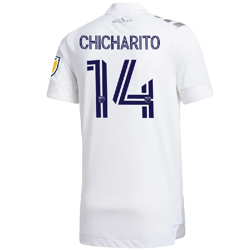 adidas Men's LA Galaxy 2020 Chicharito Authentic Home Jersey White/Grey