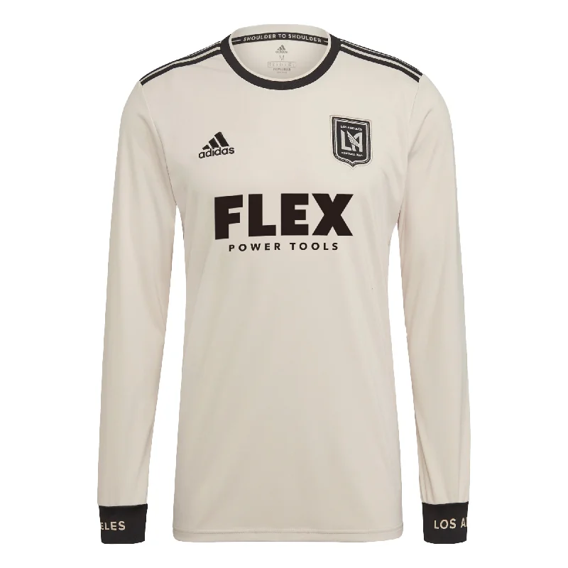 adidas Men's LAFC 2021/22 Long Sleeve Away Jersey Gold