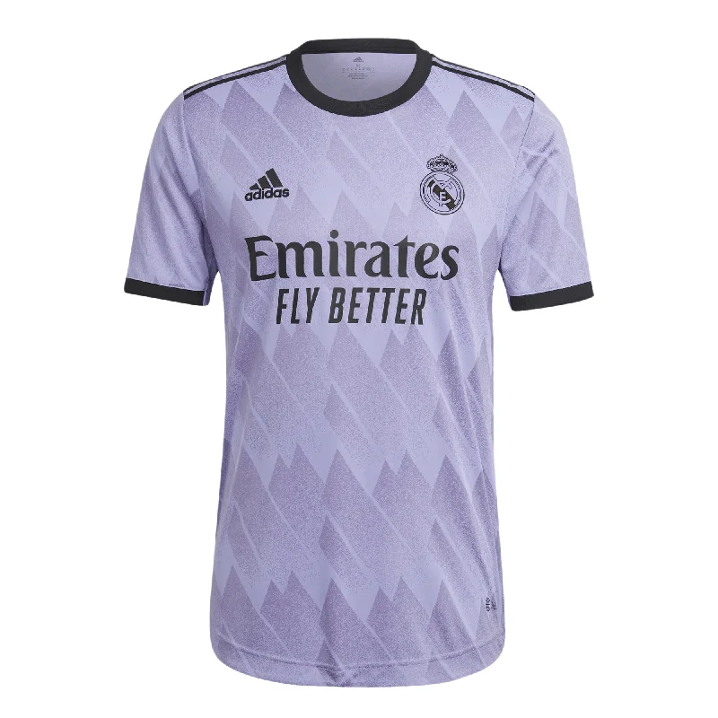 adidas Men's Real Madrid 2022/23 Authentic Away Jersey Light Purple/Purple