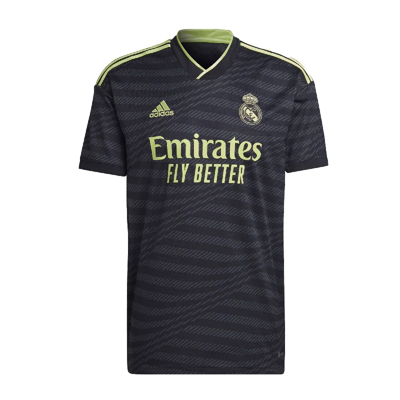 adidas Men's Real Madrid 2022/23 Third Jersey Black/Pulse Lime