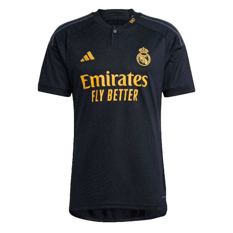 adidas Men's Real Madrid 2023/24 Third Jersey Black/Gold