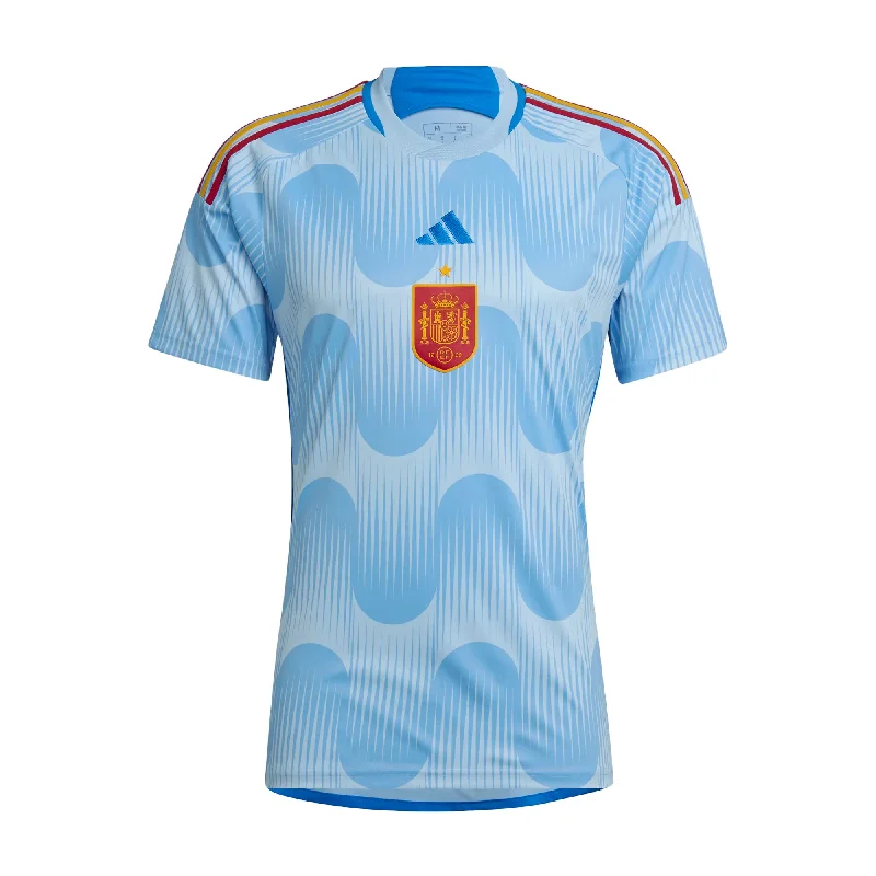 adidas Men's Spain 2022/23 Away Jersey Glow Blue