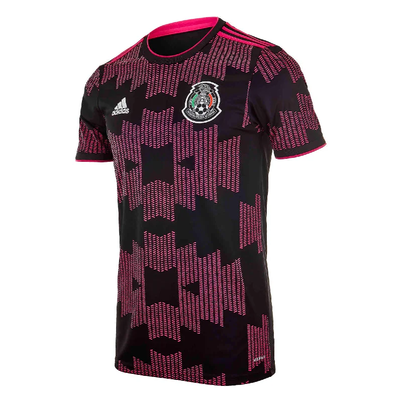 adidas Men's Mexico 2021/22 Home Jersey Black/Real Magenta