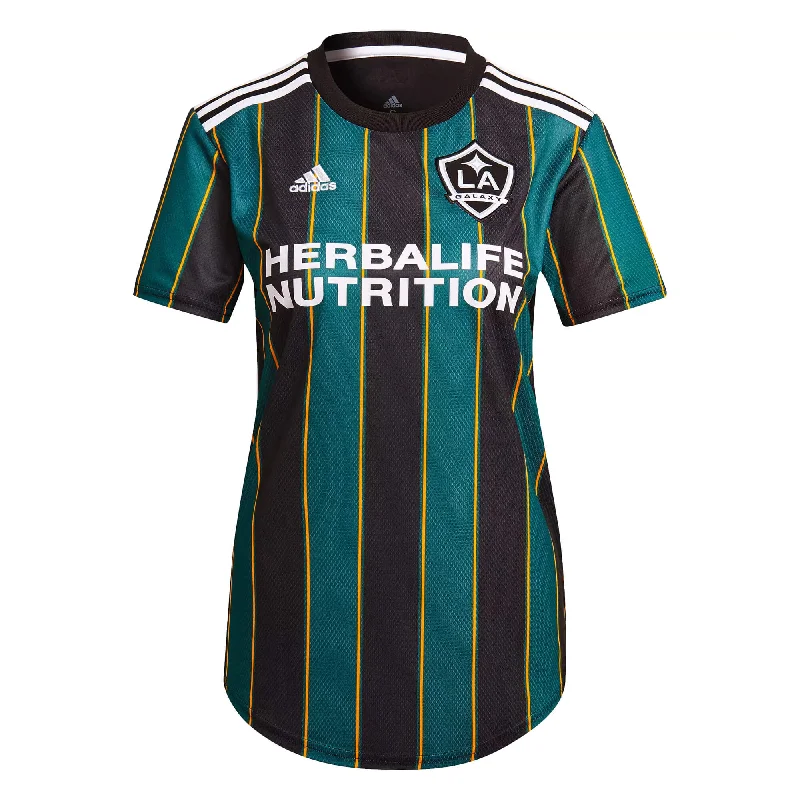 adidas Women's LA Galaxy 2021/22 Away Jersey Black/Tech Green