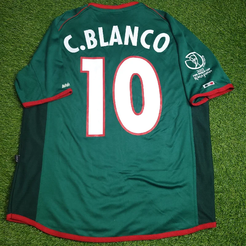 Blanco Mexico 2002 WORLD CUP Atletica Home Jersey M