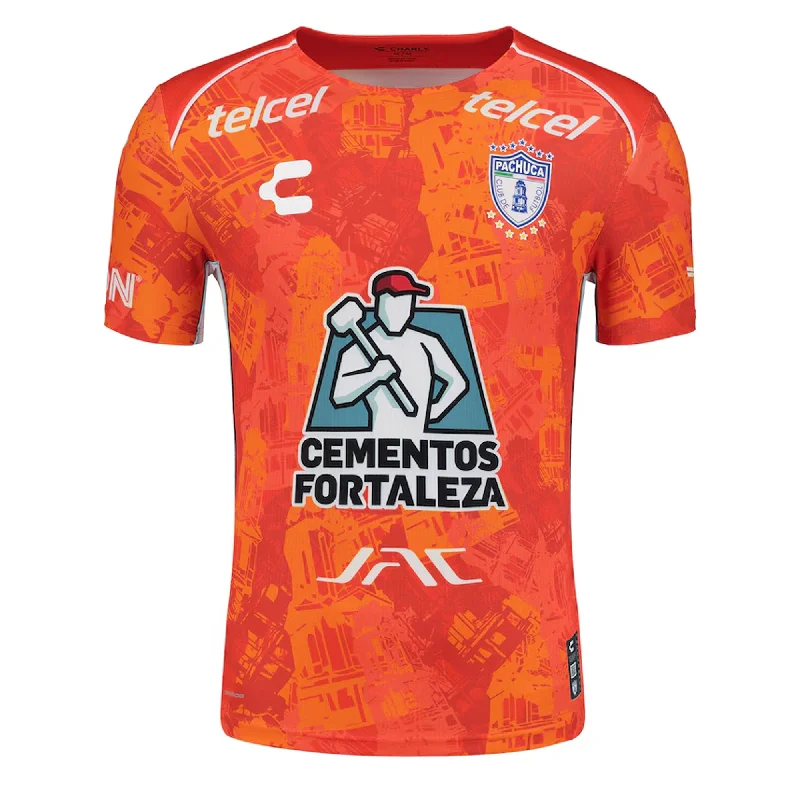 Charly Men's Pachuca 2024/25 Authentic Away Jersey Orange/White