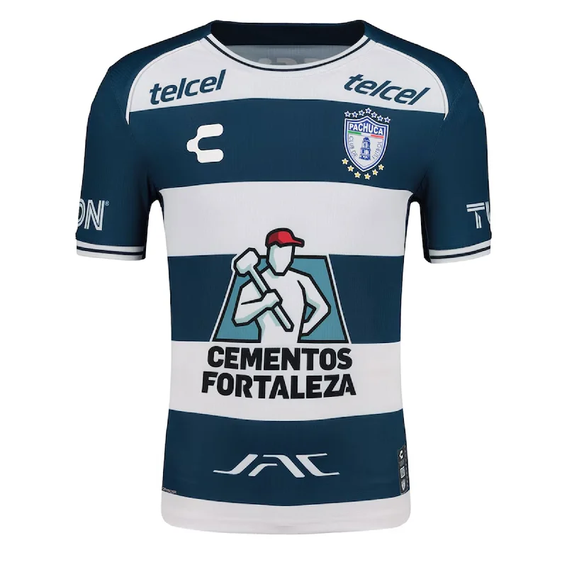 Charly Men's Pachuca 2024/25 Authentic Home Jersey White/Navy