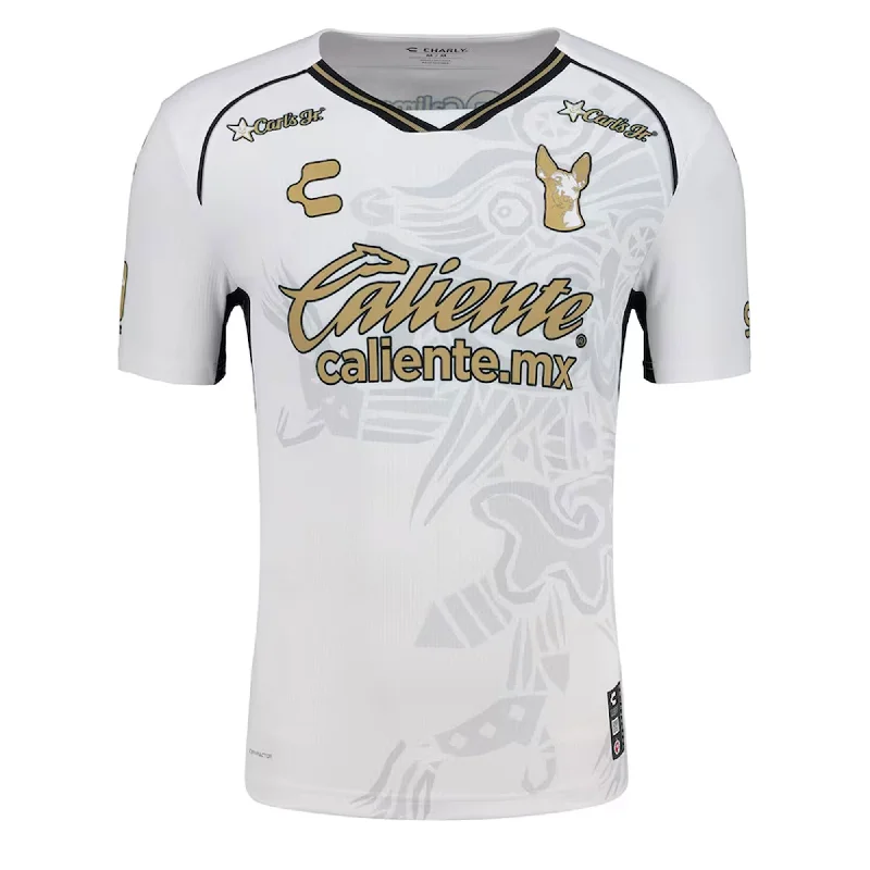 Charly Men's Xolos De Tijuana 2024/25 Authentic Away Jersey White/Gold