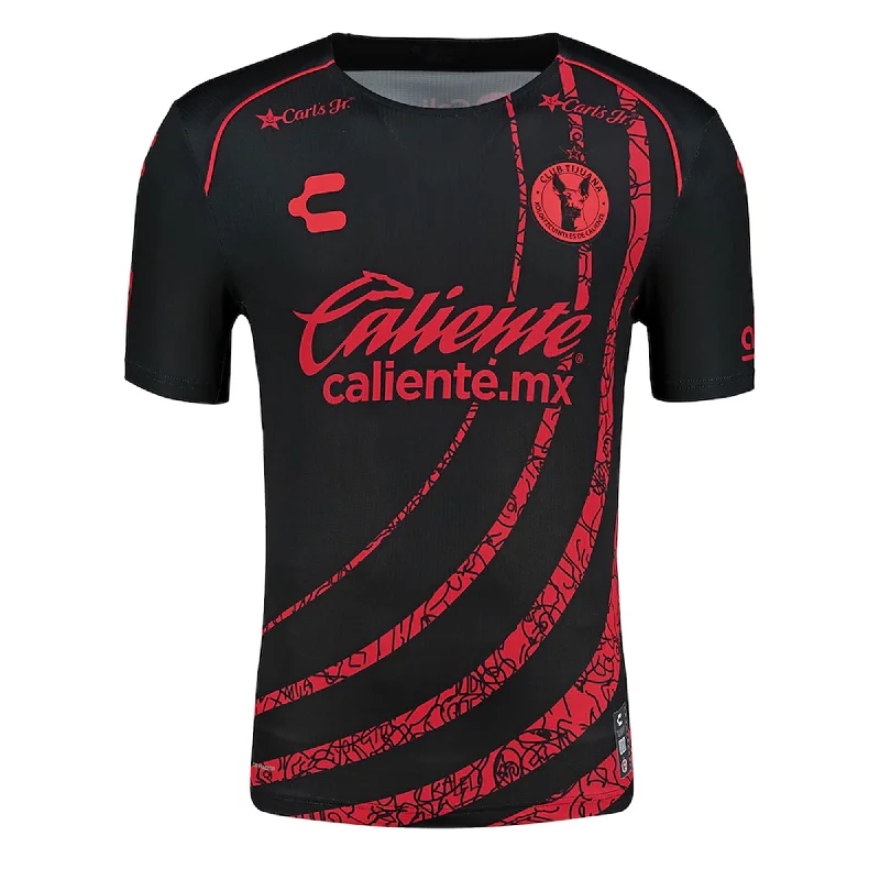 Charly Men's Xolos De Tijuana 2024/25 Authentic Home Jersey Black/Red