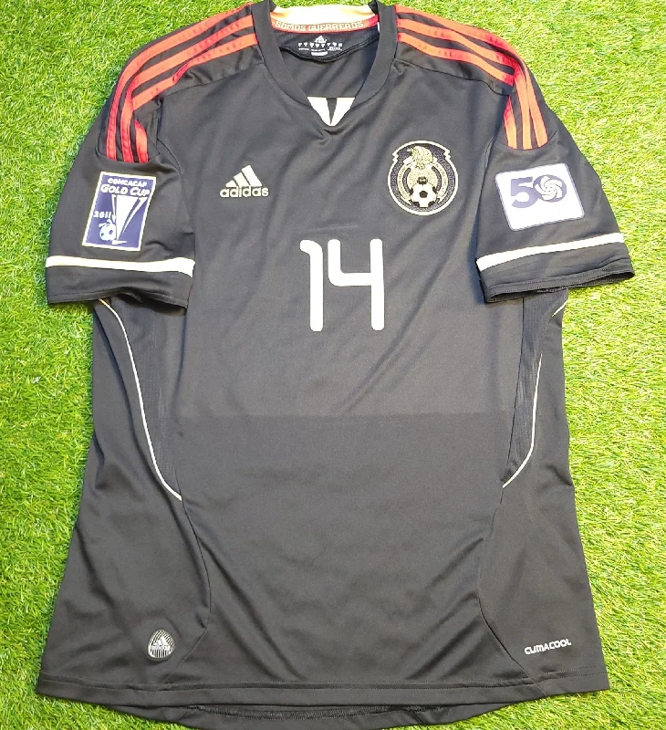 Chicharito Mexico 2011 GOLD CUP FINAL Soccer Away Jersey Shirt M SKU# V31526