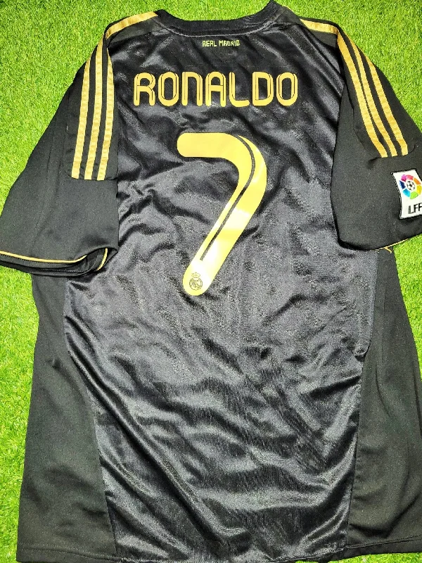 Cristiano Ronaldo Real Madrid 2011 2012 Away Soccer Jersey Shirt XL SKU# V13642