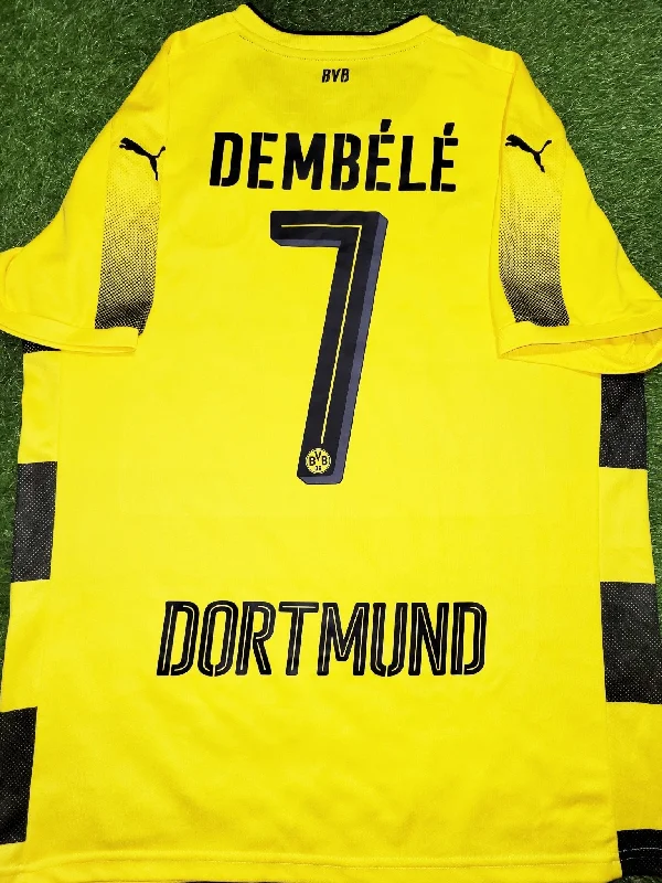 Dembele Borussia Dortmund 2017 2018 Soccer Jersey Shirt L