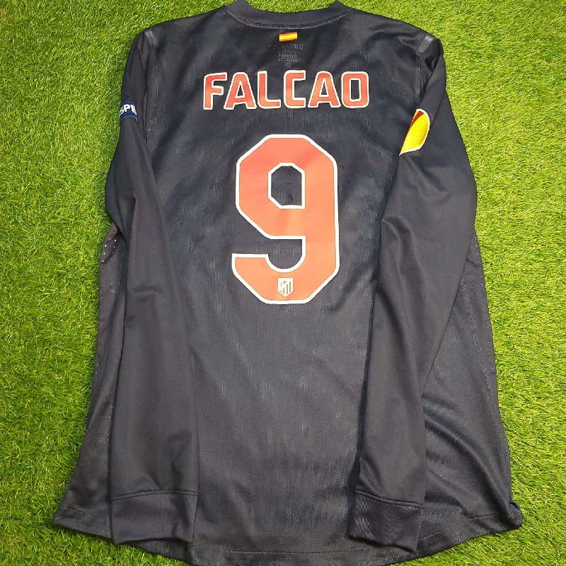 Falcao Atletico Madrid 2011 2012 MATCH ISSUED Soccer Jersey L