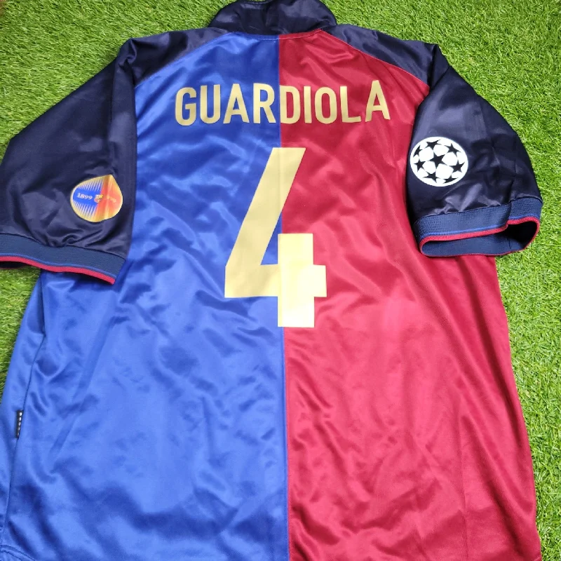 Guardiola Barcelona Centenary 1999 2000 Soccer Jersey Shirt XL