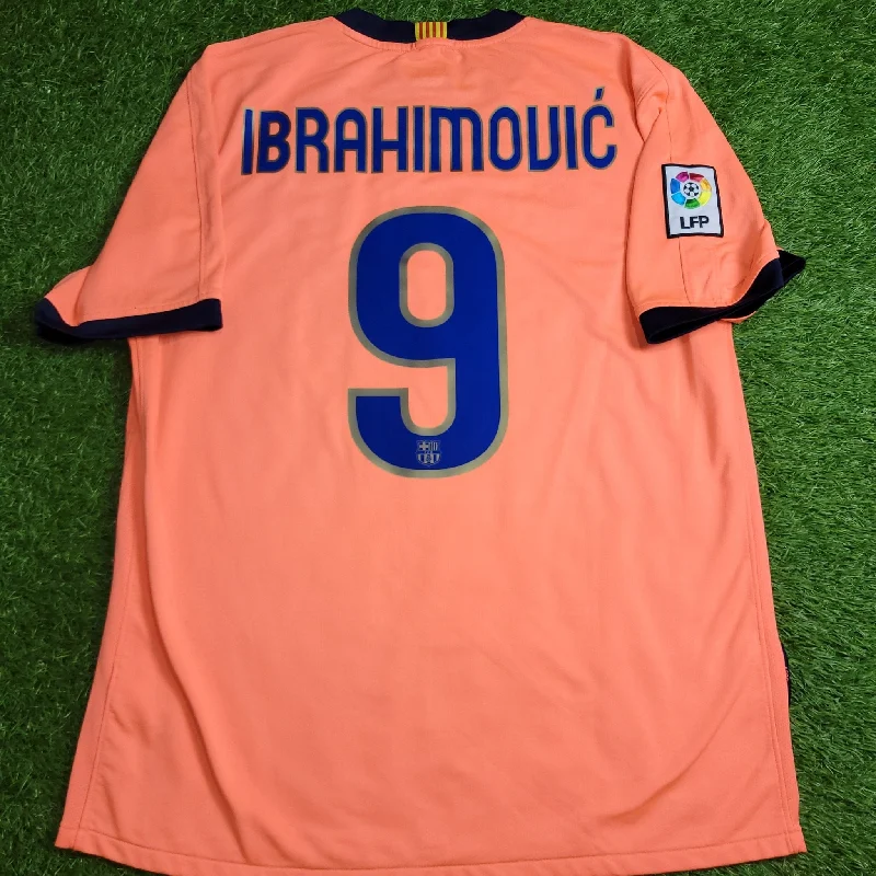 Ibrahimovic Barcelona DEBUT SEASON 2009 2010 Soccer Away Jersey Shirt L SKU# 355020-870