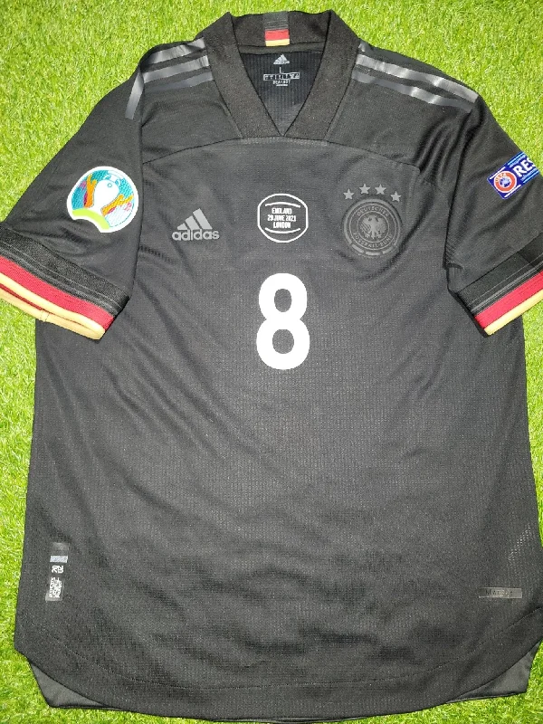 Kroos Germany 2020 2021 EURO CUP Away PLAYER ISSUE Soccer Jersey Shirt L SKU# EH6116