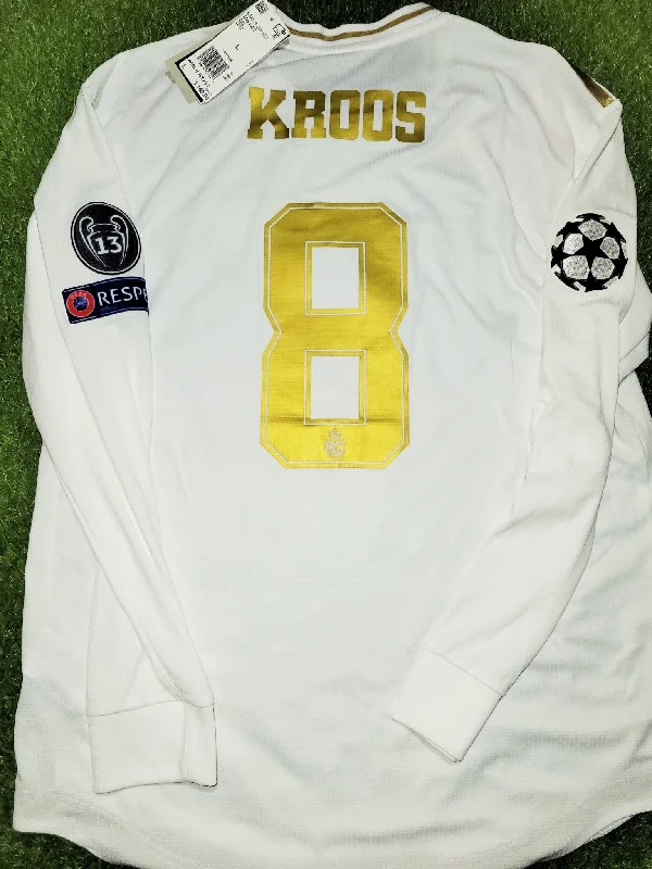 Kroos Real Madrid 2019 2020 CLIMACHILL PLAYER ISSUE Home Soccer Jersey Shirt BNWT L SKU# DW4437