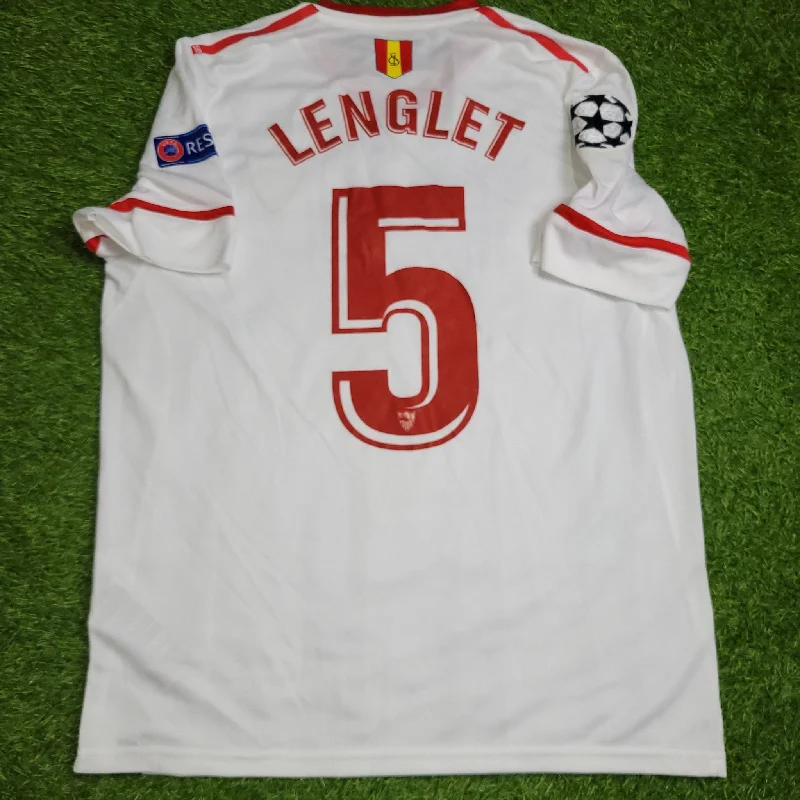 Lenglet Sevilla 2017 2018 MATCH WORN Soccer Jersey M