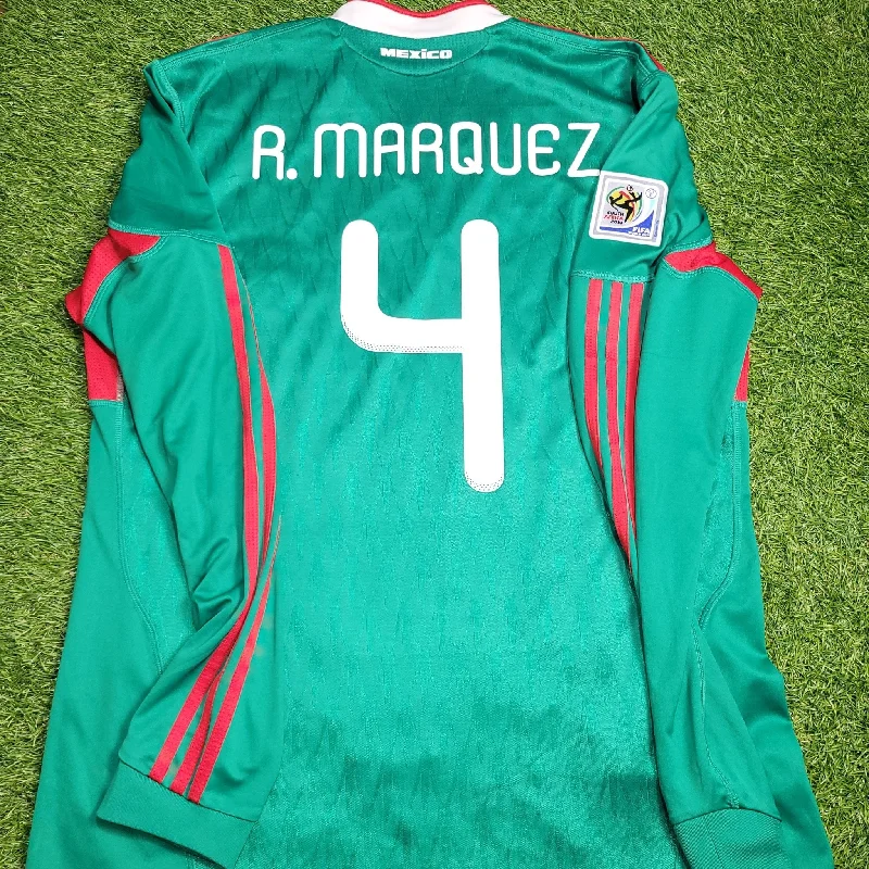 Marquez Mexico 2010 WORLD CUP Home Long Sleeve Soccer Jersey Shirt L SKU# P41409