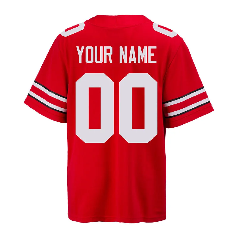 Men's Ohio State Buckeyes Personalized Nike Red Game Jersey