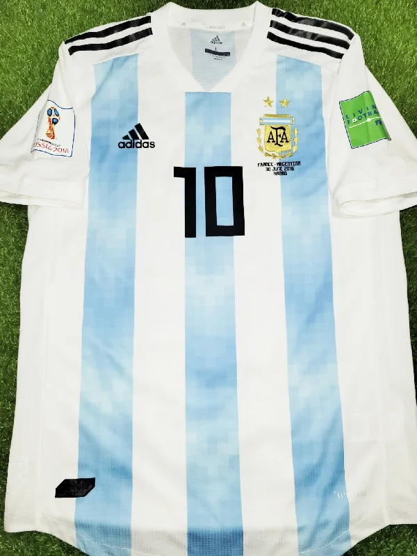 Messi Argentina 2018 WORLD CUP PLAYER ISSUE Soccer Jersey Shirt L SKU# BQ9329