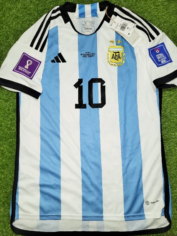 Messi Argentina 2022 WORLD CUP FINAL Home Soccer Jersey Shirt BNWT M SKU# HF2158