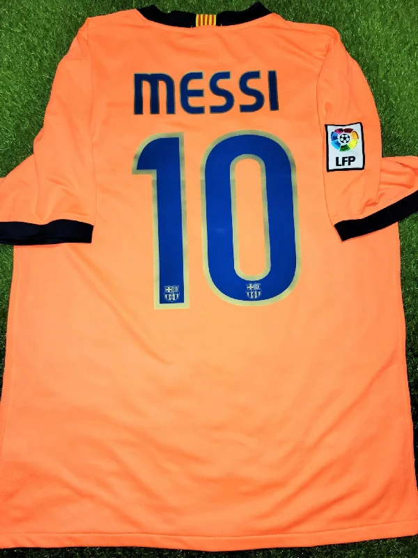 Messi Barcelona 2009 2010 Away Soccer Jersey Shirt M SKU# 355020-870