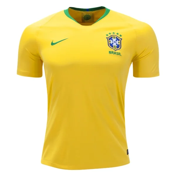 Nike Kids Brazil 18/19 Home Jersey Midwest Gold/Lucky Green