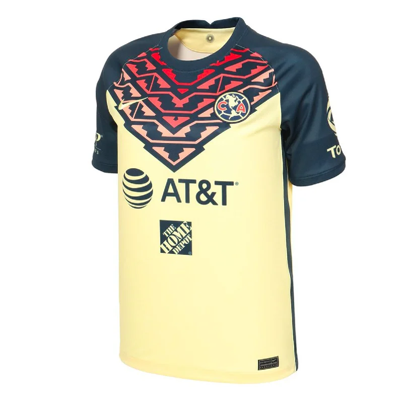 Nike Kids Club America 2021/22 Home Jersey Lemon Chiffon/Armory Navy