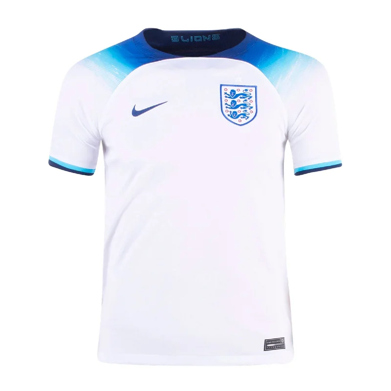 Nike Kids England 2022/23 Home Jersey White/Blue Void