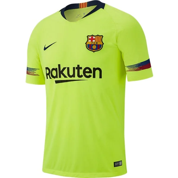 Nike Kids FC Barcelona 18/19 Away Jersey Volt/Deep Royal Blue