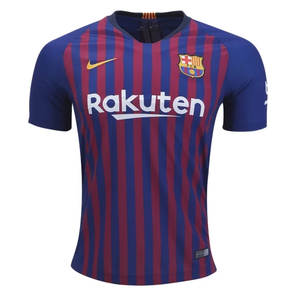 Nike Kids FC Barcelona 18/19 Messi Home Jersey Deep Royal/University Gold