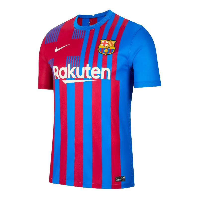 Nike Kids FC Barcelona 2021/22 Home Jersey Soar/Pale Ivory