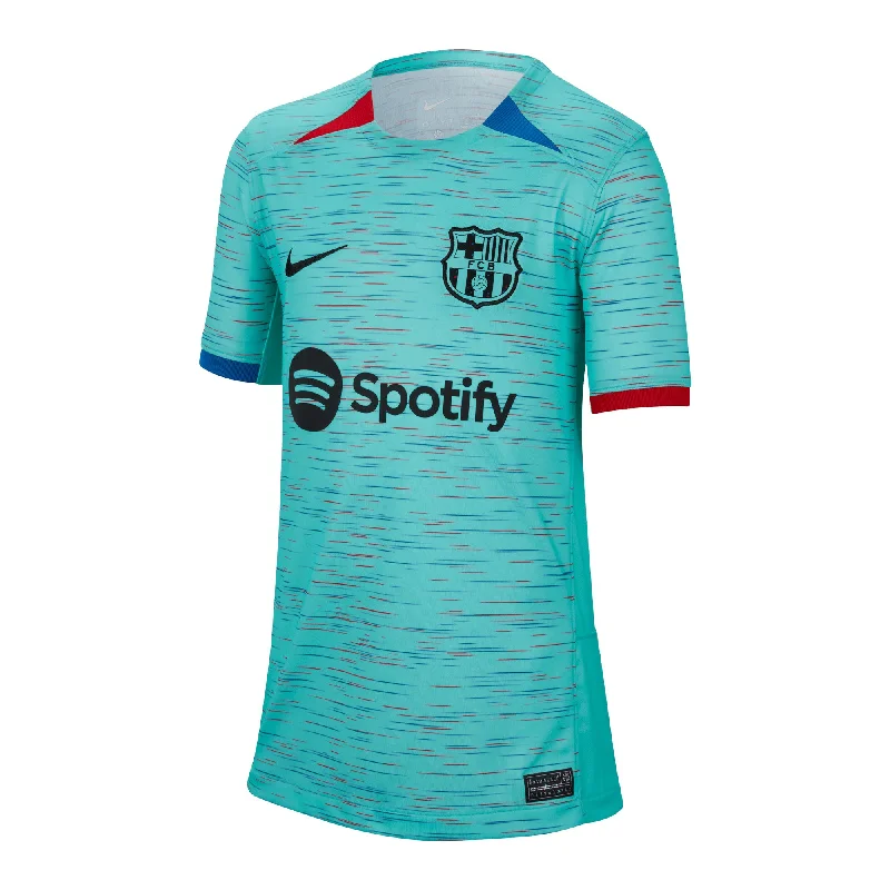 Nike Kids FC Barcelona 2023/24 Third Jersey Aqua/Black