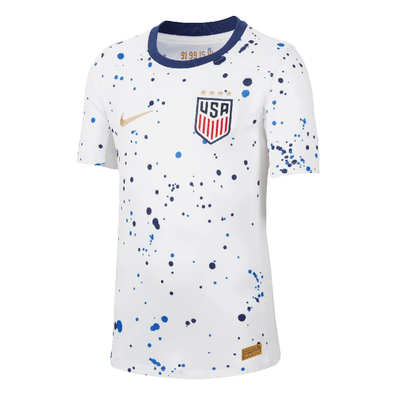 Nike Kids USA 2023/24 Home Jersey White/Blue