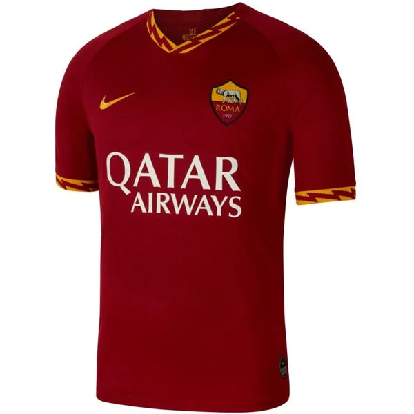 Nike Men's AS Roma 19/20 Home Jersey Team Crimson/University Gold