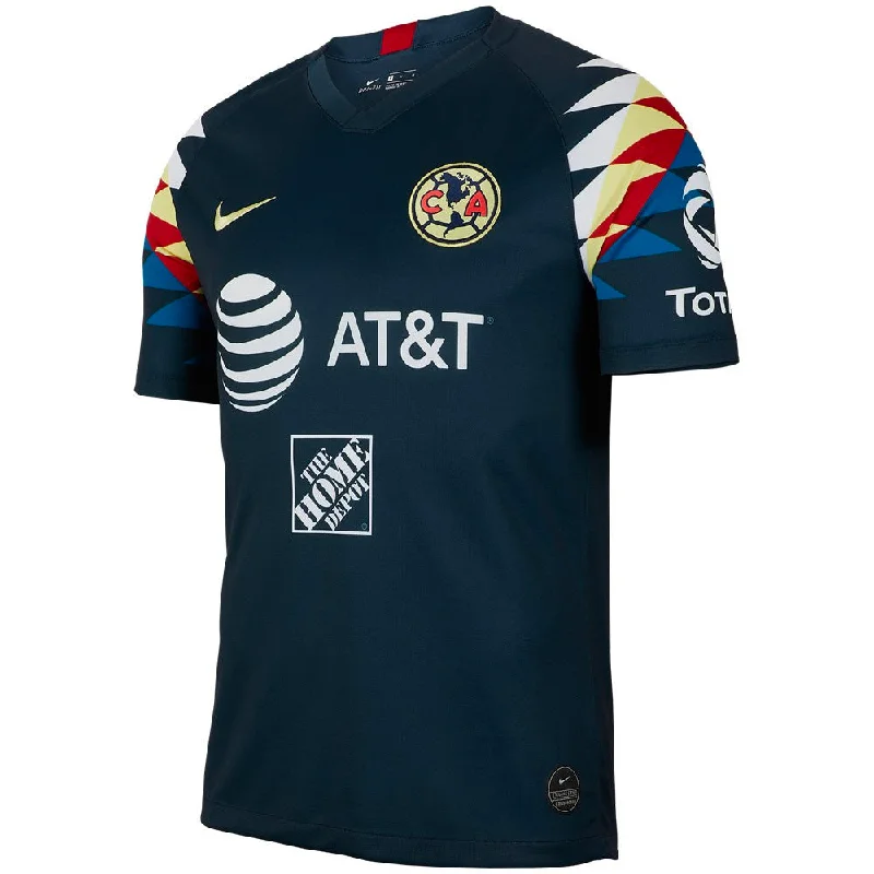 Nike Men's Club America 19/20 Away Jersey Armory Navy/Gym Red/Lemon Chiffon